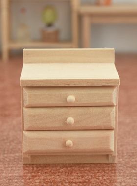 木质立柜摆件微缩模型