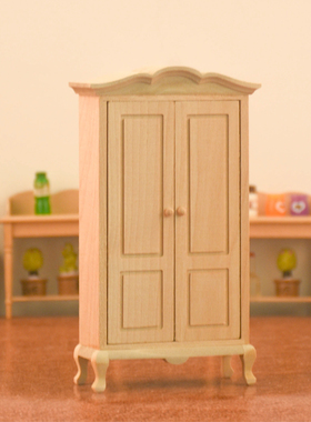 娃娃微缩木制家具柜子模型摆件