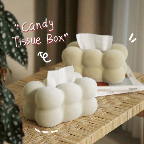 纳茉生活棉花糖纸巾盒家居可爱