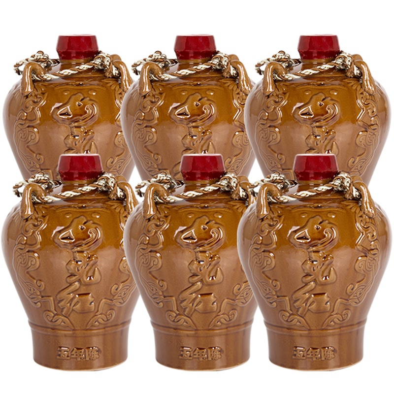 女儿红酒坛装1.5Lx6坛绍兴黄酒五年精品花雕酒
