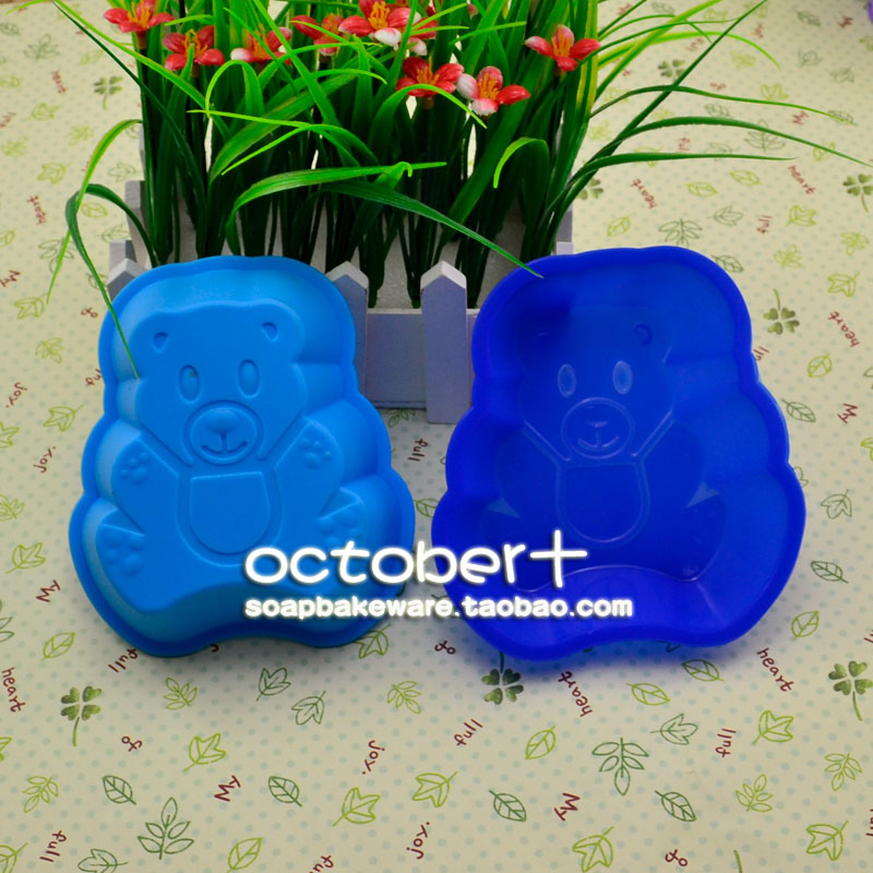 觅爱馆单个乖乖熊硅胶蛋糕模具果冻布丁模具饭团烘焙模耐高温