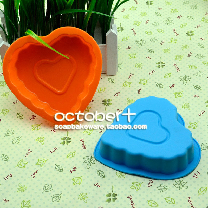 Hearts Mini Cake耐高温硅胶烘焙蛋糕模微波炉烤箱用面包模小爱心
