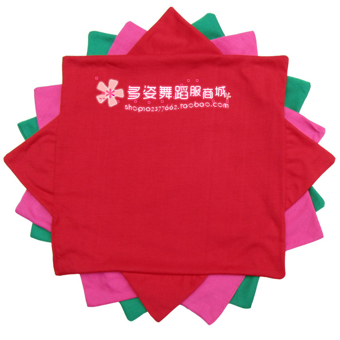 棉质棉布舞蹈道具秧歌手绢花二人转手帕舞蹈手绢花八角巾