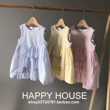 儿童夏天连衣裙背心裙女宝宝纯棉连衣裙女童夏天裙子纯棉公主裙