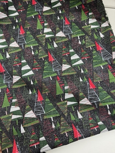 外贸 烫银 20支平纹棉布 拼布 手工布料 面料