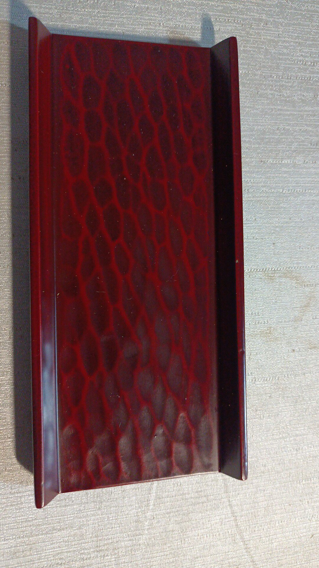 日本产漆器木胎茶则165mmx76mm