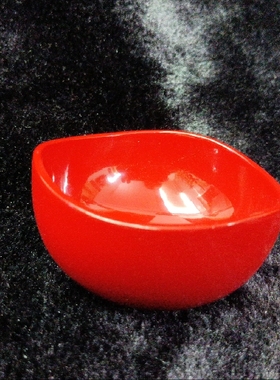 福州早期漆器红色漆木茶杯75mmx40mm