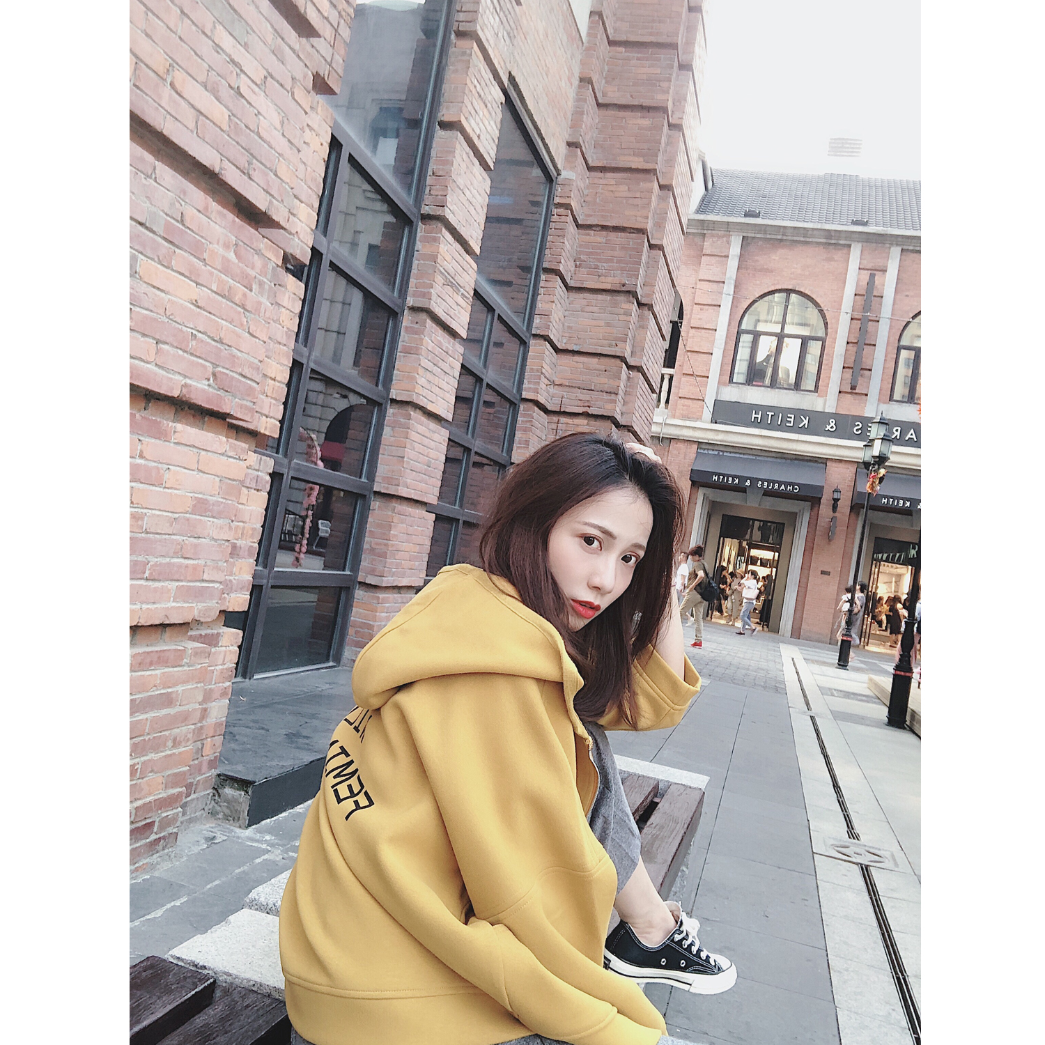 MINI XIN 2018Ç^пîÊ×·¢º«°æºóÓ¢ÎĸöÐÔ¶Ì¿îÁ¬Ã±ºñÍâÌ×ŮѧÉú