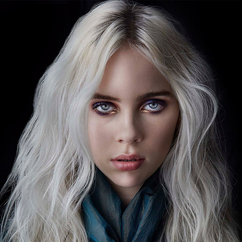 13cmX13cm车贴个性Billie Eilish碧梨贴纸笔记本创意汽车装饰贴纸