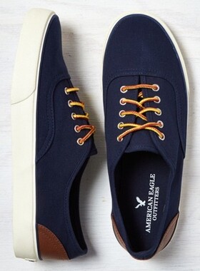 全球购包税American Eagle美国之鹰低帮帆布男鞋运动AE休闲板鞋