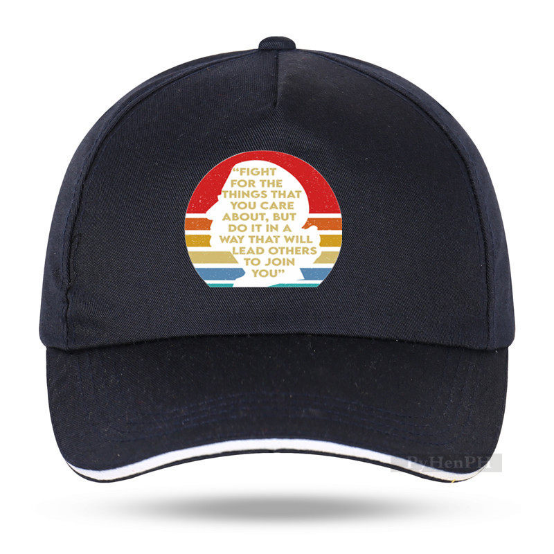 新款个性女大法官金斯伯格印花棒球帽子男女夏季大头围防晒鸭舌帽