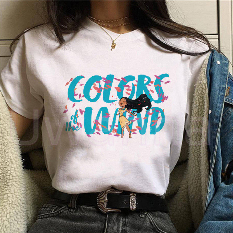 Princess T shirt 新款时尚公主印花T恤女休闲大码T恤夏日上衣服