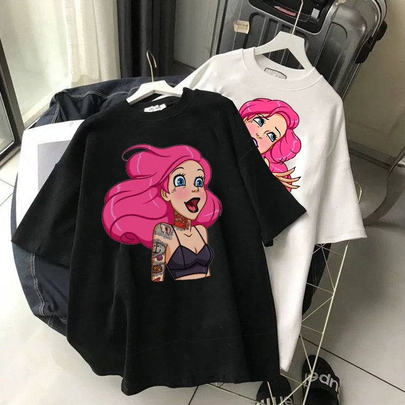 爱丽丝印花短袖亲子装