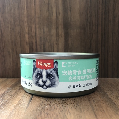 顽皮鸡肝罐头湿粮宠物零食