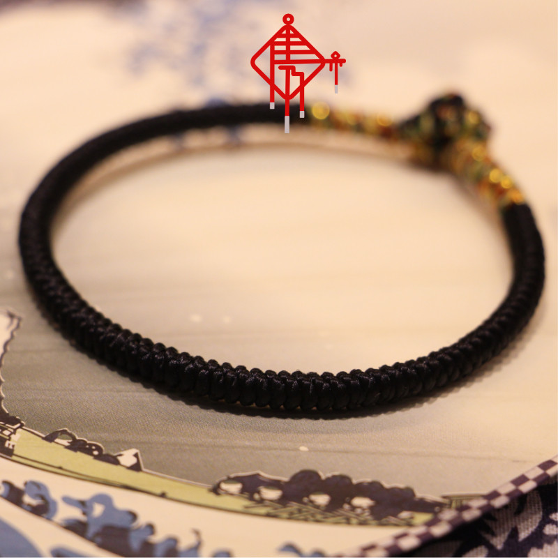 原创设计本命年女饰品本命年手工编织结绳古风饰品手绳金刚结