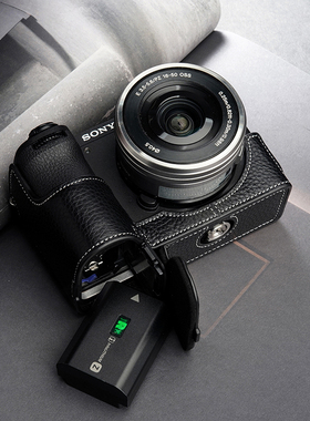 TPorig真皮索尼A6700保护套皮套a6700相机包壳半套 复古手柄配件