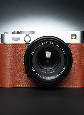 TP原创 真皮富士XE5保护套相机包X-E5皮套牛皮手柄配件 复古半套