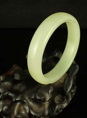 天然手镯新疆和田玉送证书