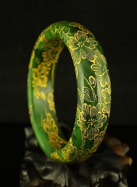 天然手镯新疆和田玉送证书