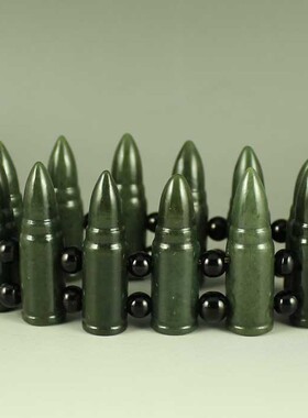 一口价 天然新疆和田玉青玉 手链 送证书包邮