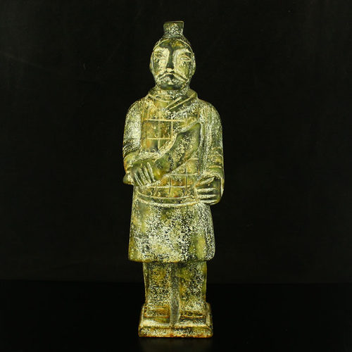 一口价 天然 仿古 岫玉 精工雕刻 摆件 兵马俑 包邮