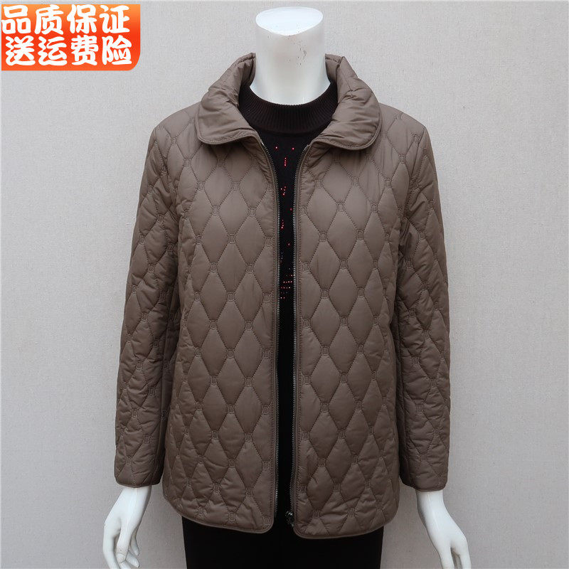 妈妈秋装休闲短外套宽松洋气2023新款中老年女装秋冬装轻薄小棉衣,女装/女士精品,中老年女装,淘宝优惠券,粉丝福利购,淘宝优惠卷