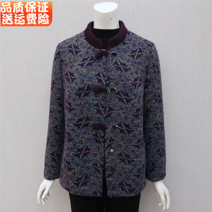 2025年秋冬装新款外套中老年奶奶装冬季加棉喜庆国风立领棉衣棉服