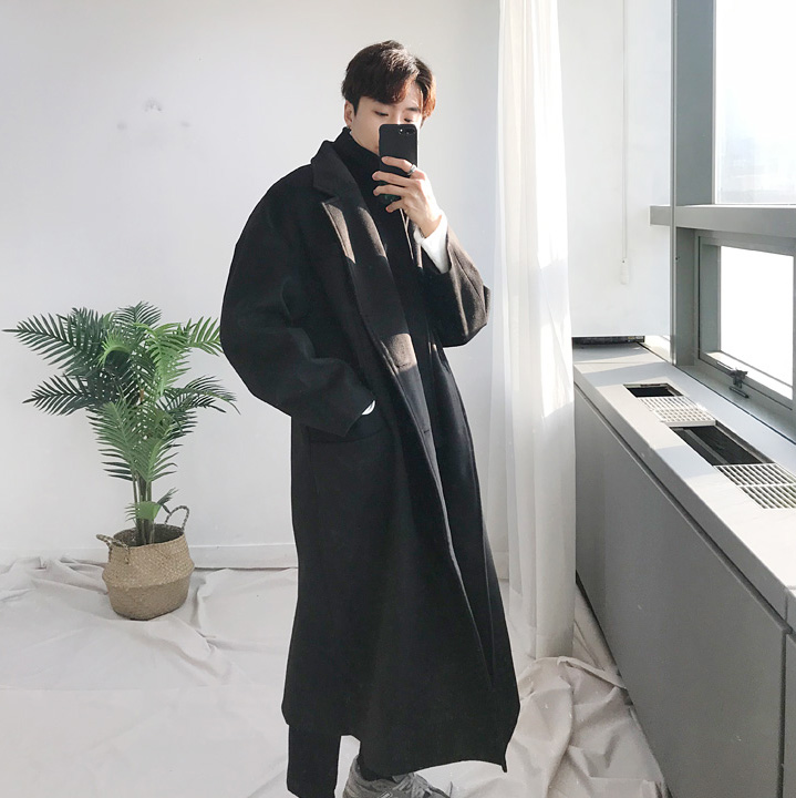特惠韩版潮流简约毛呢大衣