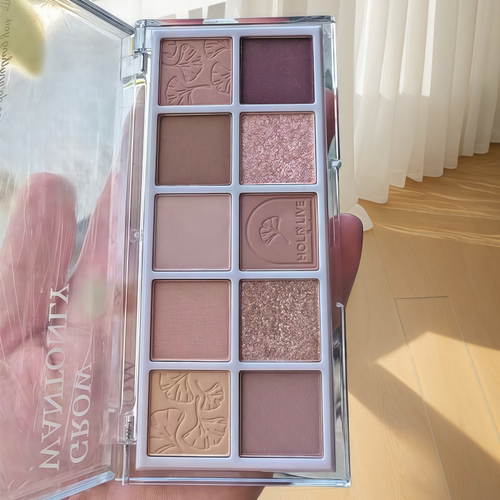 HOLDLIVE眼影盘珠光哑光大地色