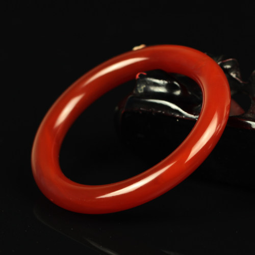 正品巴西圆条少女红色旺夫玉镯子