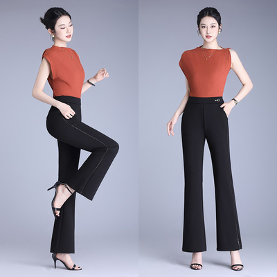 卡里卡女裤夏季新款窄版直筒裤