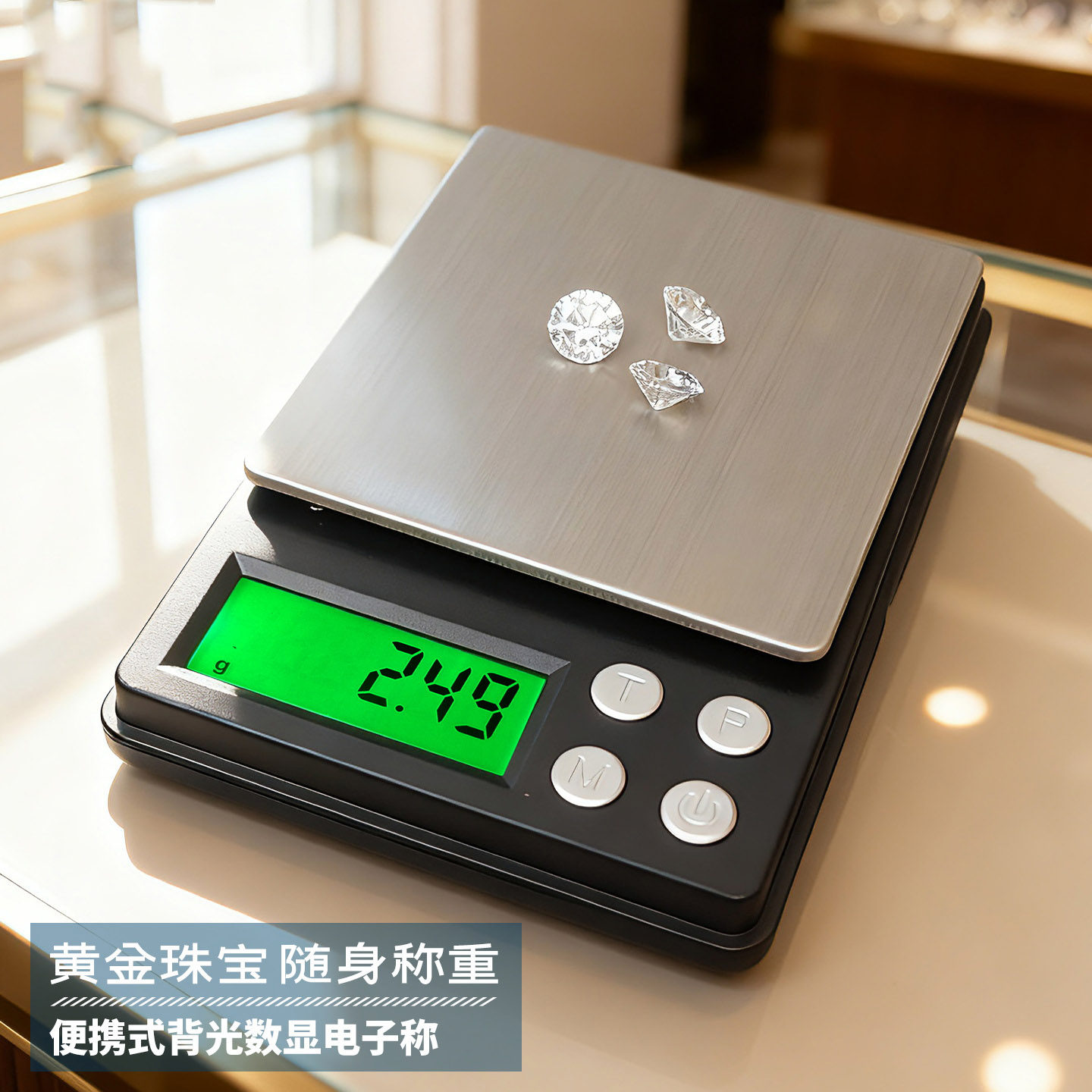 500g便携首饰珠宝称黄金克拉口袋秤0.1g便携式迷你电子秤读数0.01