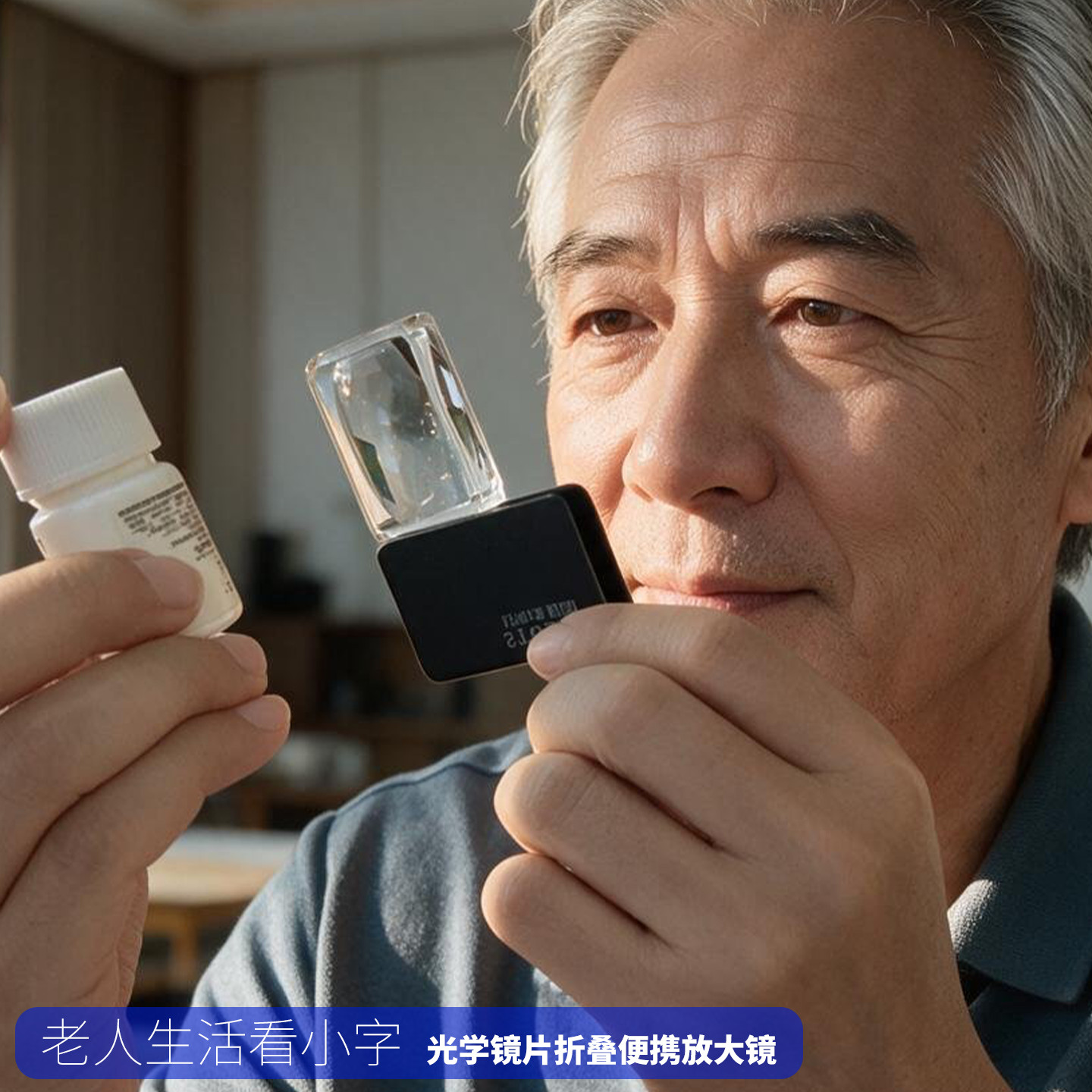 折叠放大镜思多美便携式看小字图片