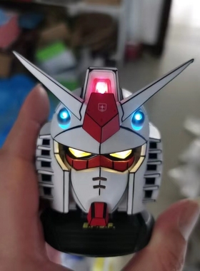 高达头加灯 成品 扭蛋元祖头  机动战士EXCEED MODEL 触摸方案