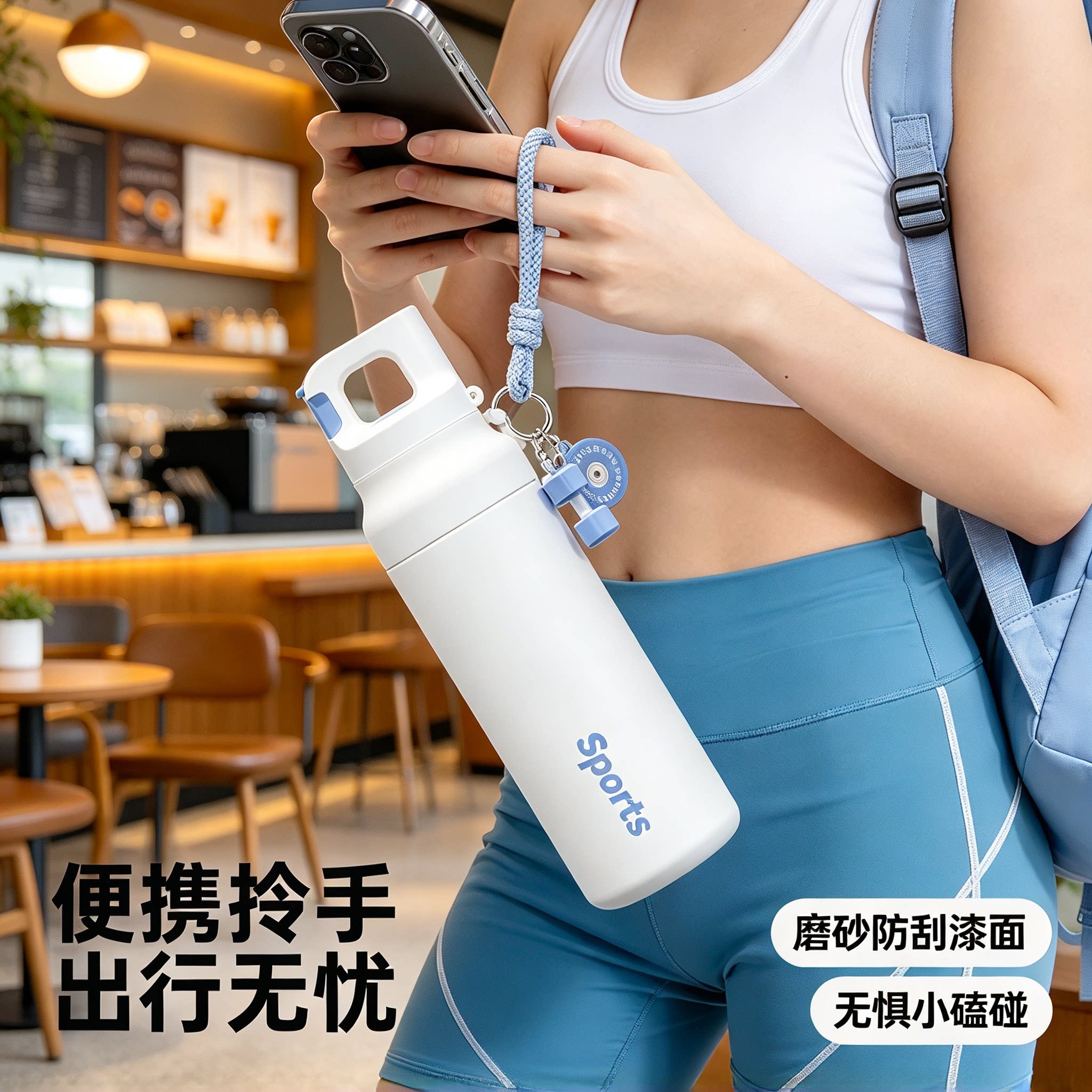 高颜值316不锈钢运动保温杯