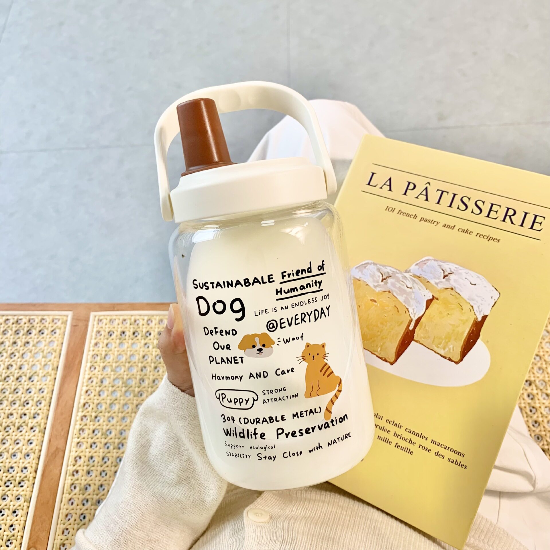 2026新款高颜值大容量咖啡牛奶杯带盖玻璃杯宿舍随手杯学生耐高温