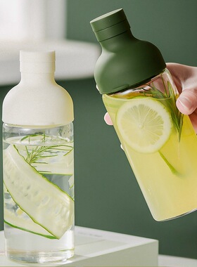 2026新款水杯冷萃杯夏天办公室茶杯高颜值女生玻璃杯冷泡杯玻璃瓶