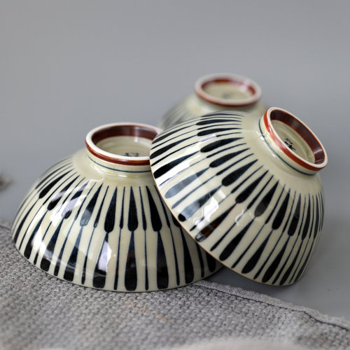 日本进口古染八重十草釉下餐具