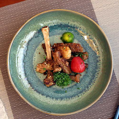 日式手绘特色家用可微波窑变釉