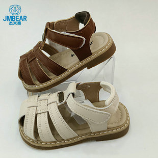 杰米熊422308夏季包趾简约休闲凉鞋宝宝鞋21-25码