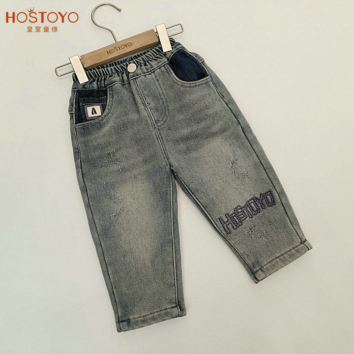 皇室童缘5410350019冬季左侧脚口紫色字母加绒牛仔裤80-120码小童,童装/婴儿装/亲子装,儿童牛仔裤,淘宝优惠券,粉丝福利购,淘宝优惠卷