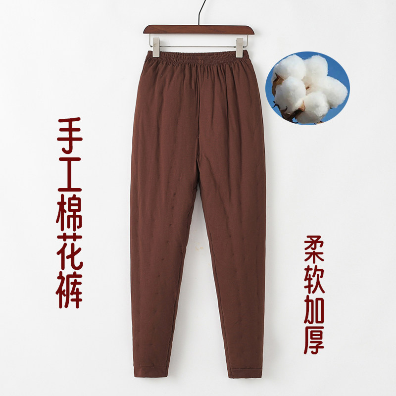 冬季棉裤中高腰男士手工棉花裤