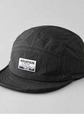 2025新款速干工装五片帽男复古软檐鸭舌帽子女夏季短檐棒球帽