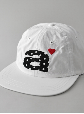 贴布大字母速干平檐棒球帽男女同款简约潮流休闲百搭遮阳鸭舌帽子