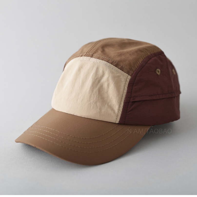 日系拼色鸭舌帽工装帽子