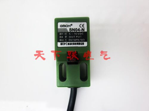 沪工方形电感式接近开关金属感应器SN04-N直流dc24V三线NPN常开