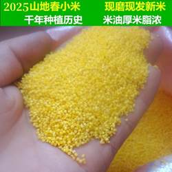 山东五莲2025春小米山地杂粮小黄米米脂黄小米农家自磨米新米5斤