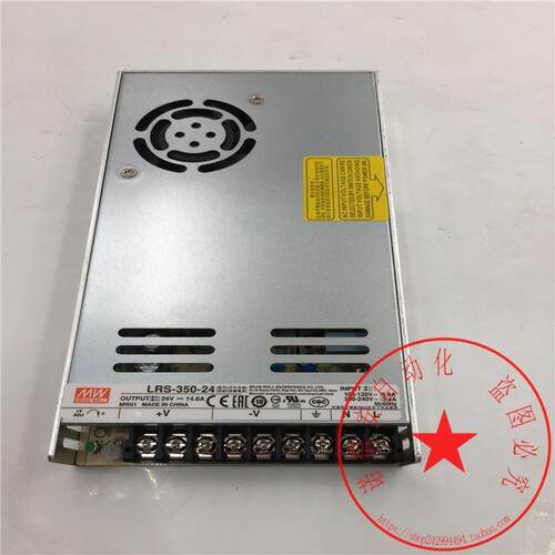 议价MW明纬LRS-350-24 24V 14.6A LED开关电源装机