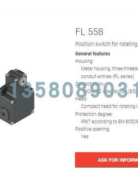 议价PIZZATO FL 558 Position switch for rotating levers