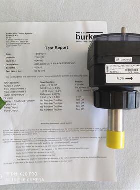 议价宝德burkert 8045电磁流量计 4~20mA输 宝帝磁流量计 449671